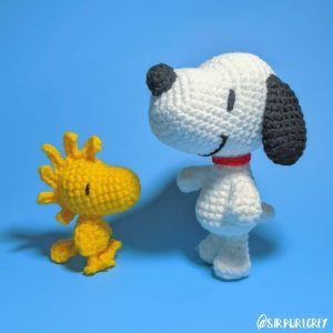 Woodstock (Peanuts) Patrón de ganchillo Amigurumi - Sir Purl Grey Toys Quotes, Woodstock Snoopy, Woodstock Peanuts, Crochet Vintage, Fun Crochet Projects, Single Crochet Stitch, Diy Crochet Projects, Snoopy And Woodstock, Crochet Animals