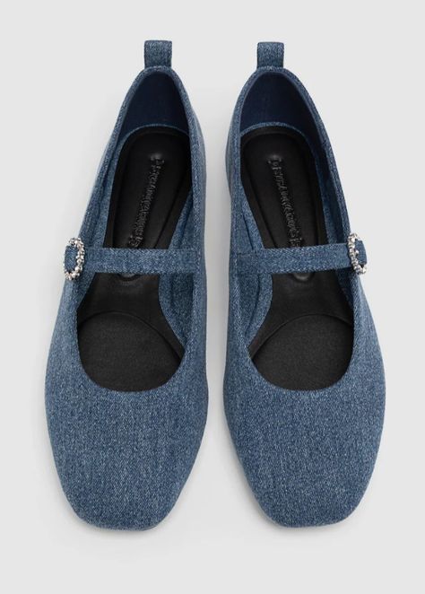 Womens Ballet Flats, Denim Shoes, Womens Flats, Ballet Flats, Baby Blue, Blue Denim, Women's Fashion, Ballet, For Women