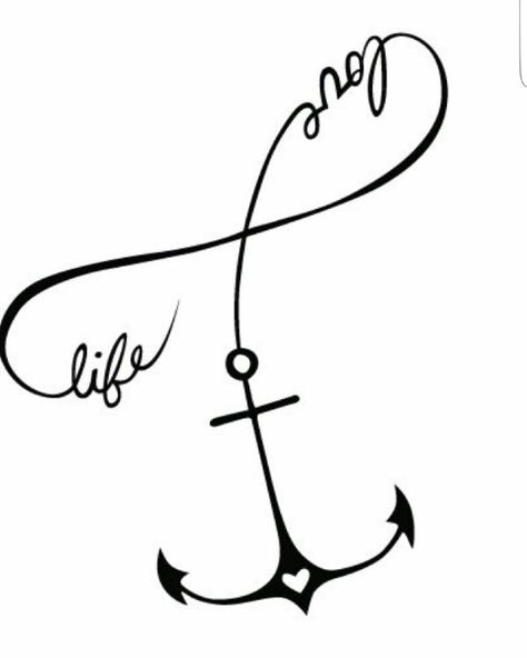 Love Life Tattoo, Rare Tattoos, Tattoo Painting, Anker Tattoo, Country Tattoos, Racing Quotes, Tattoos With Kids Names, Anchor Tattoos, Anchor Tattoo