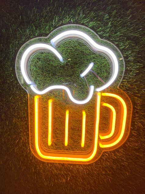 Cute Gift For Friends, Neon Flex Led, Butter Beer, Disco Party Decorations, Home Bar Rooms, Neon Sign Art, Neon Wall Art, Neon Flex, Cute Gifts For Friends