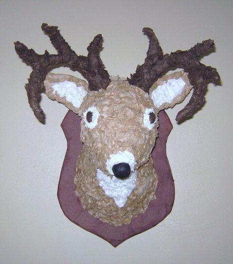 Whitetail Deer Head Mount Pinata - MADE TO ORDER Deer Pinata, Deer Head Mount, Diy Hunting, Piñata Party, Deer Heads Mount, Pinata Ideas, Camo Party, Hunting Diy, Hunting Birthday