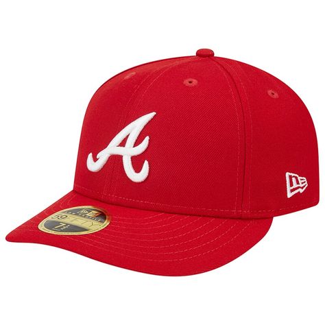 This New Era 59FIFTY fitted hat is the perfect spirited piece. The vibrant scarlet base helps the classic Atlanta Braves graphics stand out. A structured construction offers a classic look. Atlanta Braves Hat Women, Braves Hat, Atlanta Braves Hat, Atlanta Braves Fitted Hats, Red Adjustable Snapback Hat Six-panel, Red Adjustable Six-panel Snapback Hat, Red 5-panel Snapback Hat For Sports, New Era Fitted, Short Sleeve Hoodie