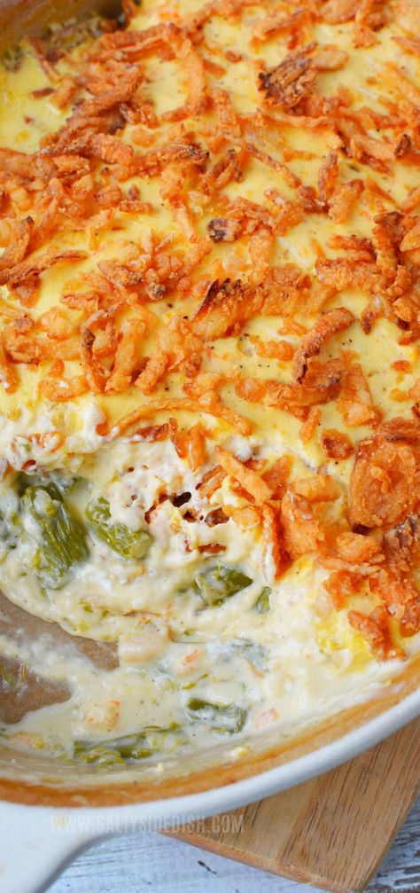 Asparagus Casserole Recipes Easy, Asparagus Casserole With Ritz Crackers, Asparagus Casserole With Boiled Eggs, Canned Asparagus Casserole, Chicken And Asparagus Casserole, Chicken Asparagus Casserole, Cheesy Asparagus Casserole, Asparagus Side Dish Recipes, Asparagus Shrimp