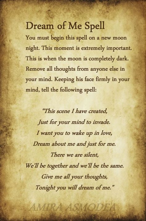 Spell To Make A Man Dream Of You | Ritual Magic Spells Dream Of Me Spell, Wicca Love Spell, Dream Spell, Witchcraft Love Spells, Witchcraft Spells For Beginners, Dream Of Me, Easy Love Spells, Spells For Beginners, Easy Spells