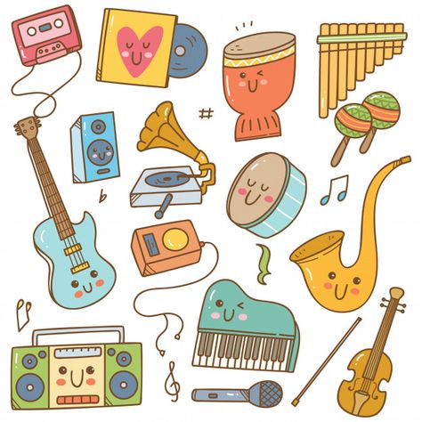 Music Abstract, Music Doodle, Music And Arts, Music Flyer, Music Illustration, Line Art Vector, Doodle Inspiration, Doodle Style, Music Stickers