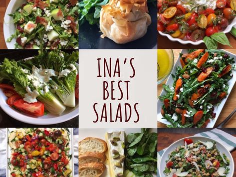 First Course Salad Recipes, Ina Garten Mediterranean Salad, Ina Garten Wedge Salad, Top Rated Salads, Ina Garden Greek Orzo Salad, Ina Garten Panzanella Salad, Ina Garten Summer Pasta Salad, Ina Garten Summer Recipes, Veggie Salads For Parties