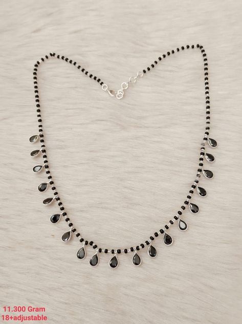 Silver Mangalsutra, Mangalsutra Design, Locket Design, Black Beads Mangalsutra, Black Beads Mangalsutra Design, Beads Collection, Gold Necklace Simple, Beaded Necklace Designs, Mangalsutra Designs