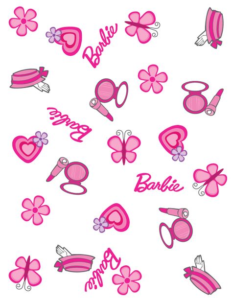 Barbie Text, Barbie Wallpaper, Barbie Theme Party, Barbie Printables, Barbie Box, Mode Rose, Barbie Cartoon, Barbie Images, Barbie Birthday Party