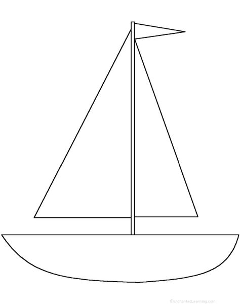 easy blind drawing - Clip Art Library Boat Template Free Printable, Boat Template, Rain Gutter Regatta, Triangles Activities, Sailboat Drawing, Sailboat Craft, Blind Drawing, Easy Kid Activities, Paper Boats