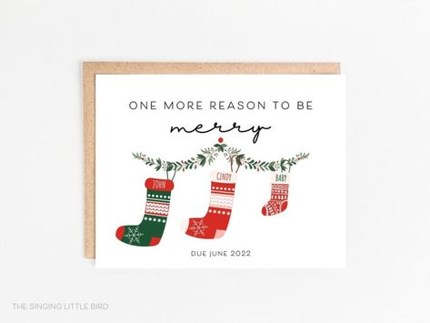 Pregnancy Christmas Card, Pregnant Card, Christmas Card Pregnancy Announcement, Christmas Baby Reveal, We're Pregnant, Diy Holiday Party, Christmas Baby Announcement, Pregnancy Announcement Cards, Christmas Pregnancy Announcement