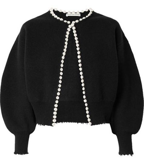 How To Wear Pearls, Pearl Cardigan, Blazer Outfits Casual, Embellished Clothing, Embellished Collar, Iranian Women Fashion, Winter Trends, Trend Fashion, Business Outfits