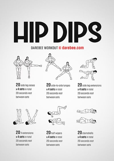 Hip Dips Workout, Dips Workout, Darebee Workout, Dip Workout, Summer Body Workout Plan, Latihan Dada, Gym Antrenmanları, Hips Dips, Pilates Training