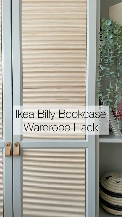 mishkashoe on Instagram: •••IKEA BILLY BOOKCASE KIDS WARDROBE HACK••• ———————————————————— Literally can’t believe how fab this has turned out to be ! . All you… Wardrobes In Living Room, Billy Bookcase Doors Diy, Ikea Billy Bookcase Wardrobe Hack, Billy Bookcase Linen Closet, Billy Bookcase Mudroom Hack, Ikea Billy Wardrobe Hack, Ikea Billy Kids, Diy Ikea Wardrobe Hack, Ikea Leksvik Hack