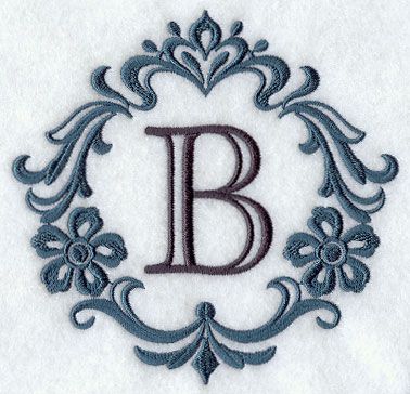 Damask  B Towel Embroidery Designs, Fountain Pens Calligraphy, Freestanding Lace Embroidery, Holiday Flower, Monogram Alphabet, Letter Z, Alphabet Design, Free Machine Embroidery Designs, Needle Work