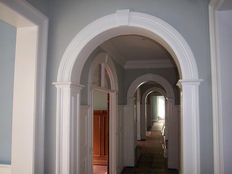 Curved Molding & Arched Molding – Curved Crown Molding – RadiusMillwork.com » Curved Molding & Trim Arched Molding, Archway Trim, Niche Decorating Ideas, Curved Molding, Archway Molding, Modern Crown Molding, Archways In Homes, Tips Interior Design, Design Trends 2023