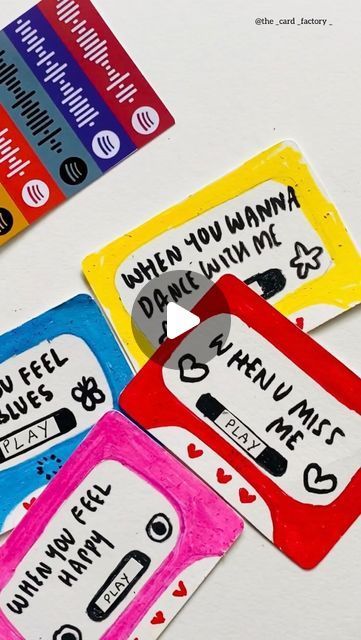 Spotify Cards Diy, Spotify Gift Card, Diy Spotify, Spotify Card Ideas, Spotify Gift, Spotify Gift Idea, Card Factory, Birthday Gifts For Boyfriend Diy, Diy Gift Card