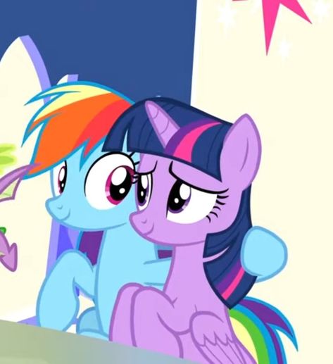 Twilight X Rainbow Dash, Rainbow Dash X Twilight Sparkle, Twilight And Rainbow Dash, Rainbow Dash And Twilight Sparkle, Rainbow Dash And Twilight, Mlp Rainbow Dash, Mlp Ships, My Little Pony Twilight, My Lil Pony