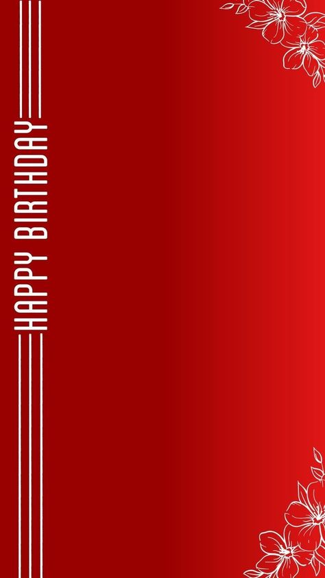 Happy Birthday Red Background, Birthday Stories, Happy Birthday Clip Art, Birthday Banner Template, Birthday Clip, Balloon Background, Birthday Captions Instagram, Bull Tattoos, Happy Birthday Text