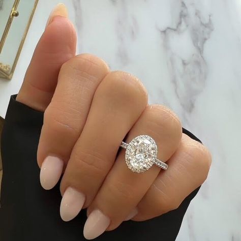 Oval Halo Diamond Engagement Ring, 1 5 Carat Oval Engagement Ring With Halo, 2 Carat Oval Engagement Ring Halo, Oval Diamond With Halo, Oval Halo Engagement Ring And Band, Oval With Halo Engagement Ring, Engagement Rings Oval Halo, Oval Ring With Halo, 2ct Oval Engagement Ring