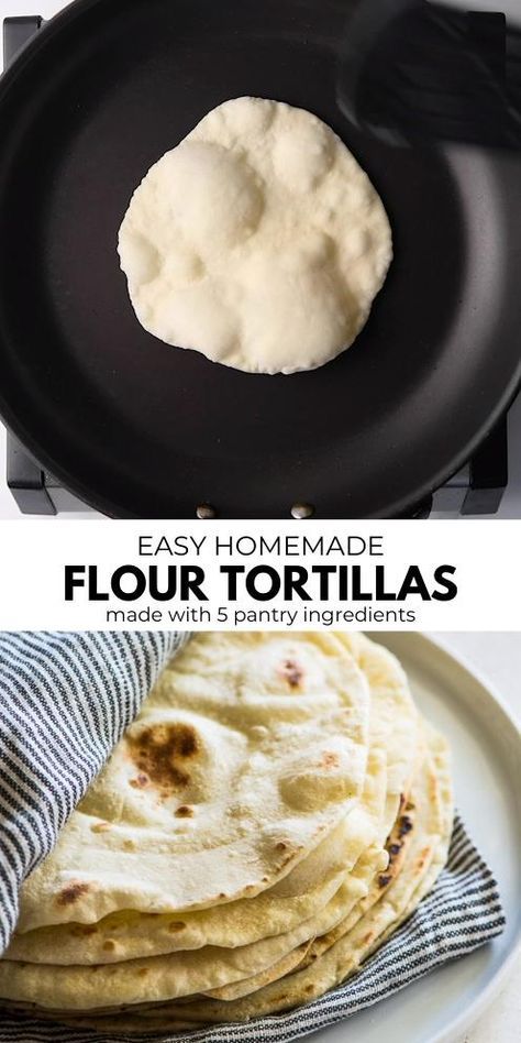 Homemade Flour, Homemade Flour Tortillas, India Food, Flour Tortillas, Cooking Recipes Desserts, Bread Recipes Homemade, Mexican Dishes, Tortillas, Diy Food Recipes