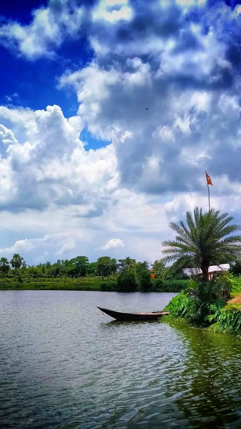 At Mahanad, Hoogly, West Bengal Bengal Village Photography, West Bengal Aesthetic, Bangladesh Flag, Bangladesh Travel, Flag Images, Indian Flag Images, Bay Of Bengal, Indian Village, Good Morning Cards