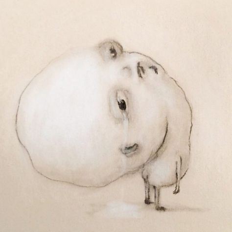 Renee French on Instagram: “thursday - graphite and white chalk on toned paper - anti sheeeesh face for the #sydneylockdown 🧤🩳🧤 🧤🩳🧤 🧤🩳🧤 #mooddude #cryingbaby #sheesh…” Sick Drawings, Weird Drawings, French Baby, Goofy Drawing, Bizarre Art, Dreamcore Weirdcore, Baby Drawing, Funny Animal Photos, Toned Paper