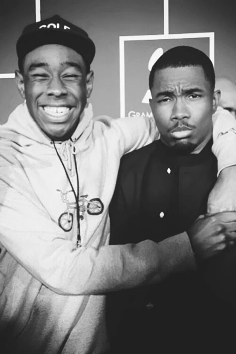 Tyler and frank Tyler And Frank Ocean, Frank Ocean Tumblr, Frank And Tyler, Tyler And Frank, Tyler The Creator Frank Ocean, Black And White Pfps, White Pfps, Certified Lover Girl, Frank Ocean Wallpaper