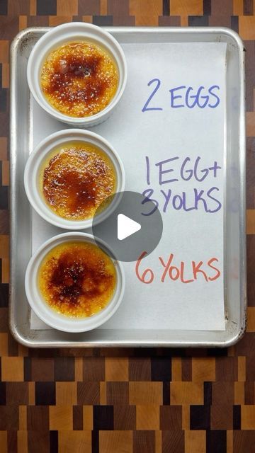 benjamin the baker on Instagram: "Episode 2 of breaking down every experiment I ran to develop my ideal crème brûlée recipe  Vanilla Crème Brûlée (yield: 6 4-oz ramekins)  1.5 cups (341g) heavy cream 1/2 cup (113g) whole milk 1 vanilla bean 1/2 cup (100g) sugar 1/4 tsp fine salt 6 egg yolks extra sugar for brulee  1. Cut the vanilla bean in half and scrape the seeds. Add both the seeds and the pod to a pot with the cream, milk, 1/4 cup (50g) of the sugar, and salt. Set over medium heat and bring to just below a boil. Cover and let steep for 30 minutes. 2. Add the egg yolks and remaining 1/4 cup (50g) of sugar to a bowl and mix together until combined. 3. Slowly stream the hot cream/milk mixture into the egg yolks. 4. Strain to remove any large pieces of the vanilla pod and unincorporated p Coconut Cream Brulee Recipe, Cream Brulee Recipe, Best Creme Brulee Recipe, Food Coloring Mixing Chart, Cream Brulee, Vanilla Pod, Creme Brulee Recipe, Brulee Recipe, Paris Party