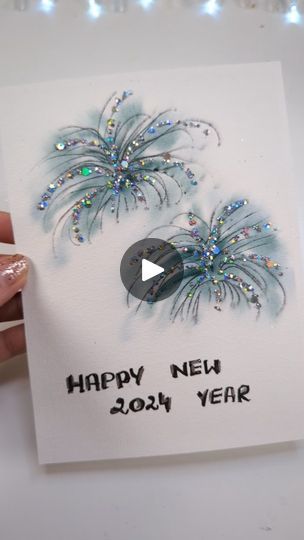 73K views · 776 reactions | Happy New Year 🎊 Friends 💛🎉❤️🎆🎇 Thank you so much for being here with me throughout this year... If not for you to watch my videos and encourage me daily I would be lost. Thank you, thank you for your love, support and sharing the love for art with me ❤️ I wish you to have all your dreams big and small to come true 💛 I hope art will be your healing and safe place whenever you feel bad... I hope you will enjoy this small New Year Inspiration 🎨🖌️ 🔸 If you are a beginner in watercolors and are not sure how to start... Then just start, start small, simple and try this doodling hack. Your painting will instantly draw attention and look way better, I promise ⭐ 🎨 Watercolors @kuretakejapan and @danielsmithartistsmaterials 🖊️ Best for doodles - @pilotpenusa ✨ Diy New Years Cards, Happy New Year Art Ideas, New Year Inspiration, Watercolor 101, Happy New Year Friends, Hope Art, New Year Art, Here With Me, Happy New Year Cards