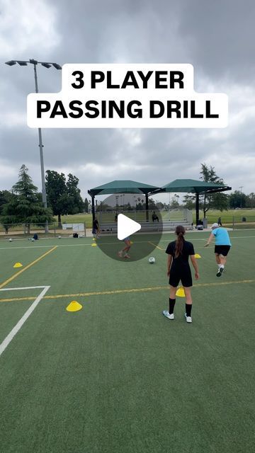 Michael Holzer on Instagram: "3 Player Passing Drill @gretajones2010 @quinn.mcreynolds.2011 @lexxi_09soccer #soccertraining #soccerdrills #footballtraining #footballdrills" Triangle Passing Drills Soccer, Fun Soccer Drills, Soccer Passing Drills, Soccer Drills For Kids, Soccer Training Drills, Passing Drills, Football Drills, Soccer Drills, Kids Soccer