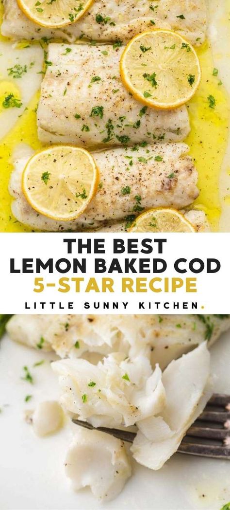 Optavia Cod Recipes, Easy Cod Recipes Healthy, Lemon Cod Fish Recipes Baked, Lemon Pepper Cod Baked, Baked Cod With Lemon And Garlic, Lemon Cod Fish Recipes, Lemon Pepper Cod, Lemon Cod, Nerd Recipes