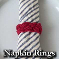 Napkin Rings Turks Head Knot, Nautical Favors, Nautical Wedding Favors, Wedding Knot, Sailor Bracelet, Monkey Fist Knot, Sailor Knot, Winter Wedding Bouquet, Sailor Knots