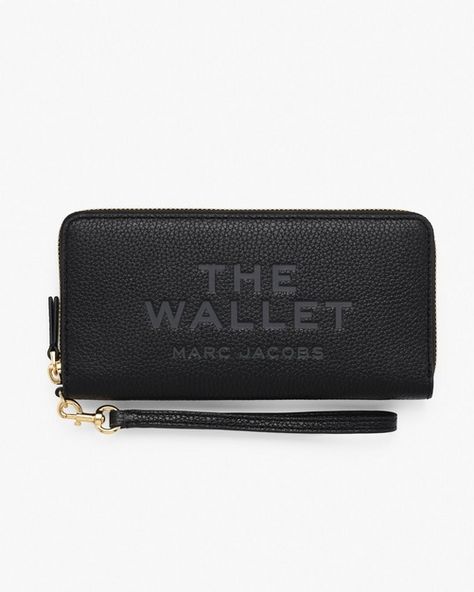 The Leather Continental Wallet | Marc Jacobs | Official Site Marc Jacobs Wallet, Marc Jacobs Purse, Leather Billfold, Billfold Wallet, Sack Bag, Cutout Bodysuit, Daisy Earrings, Leather Wristlet, Wallet Bag