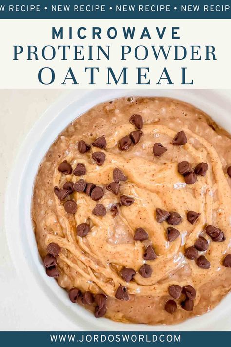 If you need a 2 ingredient breakfast ready in 2 minutes, this protein powder oatmeal is for you! It's quick and easy, delicious, and can be customized your favorite way to start the day. High Protein Low Carb Oatmeal, Diy Protein Oatmeal, Pre Workout Oatmeal, Protein Quick Oats, Microwave Protein Oatmeal, Hot Protein Oatmeal, Quest Multipurpose Protein Powder Recipes, Protein Powder Oatmeal Recipes, Cinnamon Protein Powder Recipes