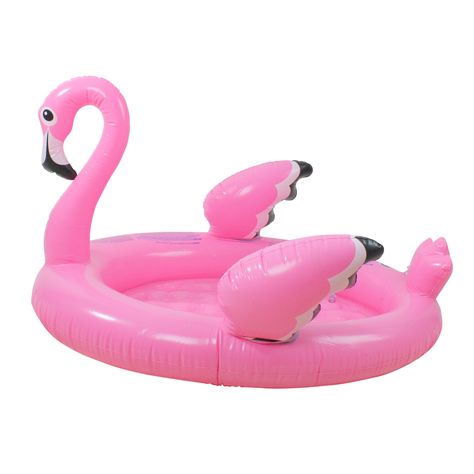 "Purchase the Swim Central 3.5ft. Inflatable Pink Flamingo Children's Swimming Pool at Michaels. com. Keep your baby cool this summer. With the happy face of pink Flamingo and shallow depth this pool would make a great way to introduce your little ones to the water. Keep your baby cool this summer. With the happy face of pink Flamingo and shallow depth this pool would make a great way to introduce your little ones to the water. Simply fill up the pool with water and your baby will be entertained Living Pool, Children Swimming Pool, Flamingo Design, Baby Pool, Flamingo Birthday, Kiddie Pool, Kid Pool, Pool Equipment, Christmas Central