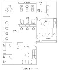 floorplan Salon And Spa Floor Plan, Salon Plan Layout, 1500 Sq Ft Hair Salon Floor Plan, Hair Salon Layout Ideas, Hair Salon Blueprint Layout, Salon Interior Design Plan, Nail Salon Layout Ideas Floor Plans, Nail Salon Floor Plan, Hair Salon Floor Plans