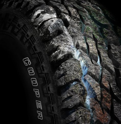 Coopers Tyres - Publicis Vehicle Creative Ads, Nexen Tire, Car Advertising Design, Cooper Tires, Graphic Artist Designer, Publicidad Creativa, Terrain Vehicle, All Terrain Tyres, All-terrain Vehicles