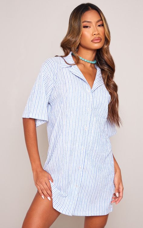 Summer Workwear, Short Sleeve Shirt Dress, Summer Pieces, Classic Shirt Dress, Outfits I Would Wear, Collared Shirt Dress, Striped Short Sleeve Shirt, Short Sleeve Dress Shirt, Fresh Kicks