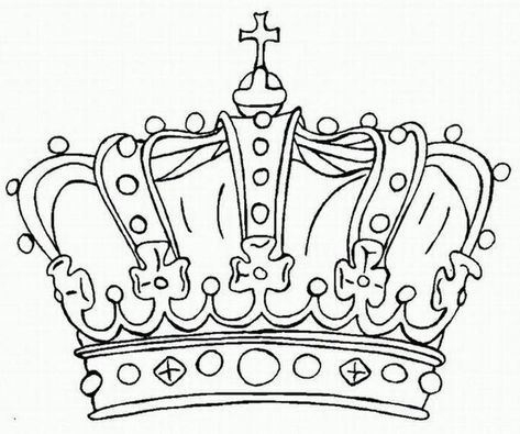 Queen-Elizabeth-Diamond-Jubilee-Coloring-Pages__011 Crown Coloring Page, Simple Crown Tattoo, Owl Painting Acrylic, Family Coloring Pages, Bible Coloring Pages, Crown Tattoo, Family Coloring, Queen Crown, Pebble Painting