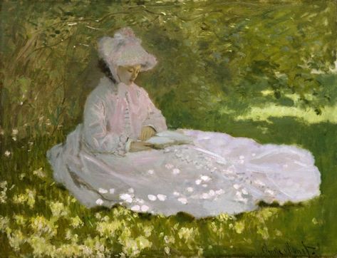 Claude Monet, Springtime, 1872, Walters Art Museum, Baltimore. Springtime Art, Art Mini Toile, Giuseppe Arcimboldo, Google Art Project, Claude Monet Paintings, Claude Monet Art, Monet Art, Monet Paintings, Van Gogh Museum