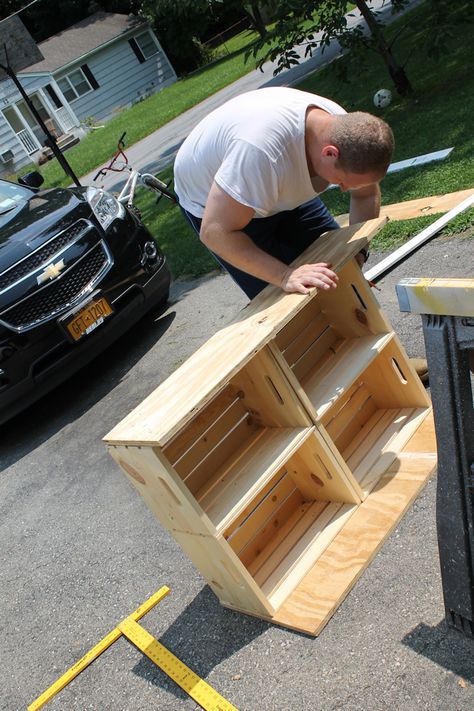 DIY Lemonade Stand Progress Kids Lemonade Stands, Mud Kitchen For Kids, Diy Lemonade Stand, Kids Lemonade, Diy Lemonade, Outside Fall Decor, Stand Ideas, Fall Front Porch Decor, Homemade Lemonade