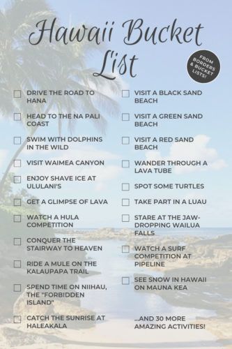 Hawaii Bucket List #hawaii #oahu #maui #kauai #lanai #molokai #hawaiibucketlist Hawaii Bucket List, Things To Do In Hawaii, Things To, Hawaii Oahu, Travel Checklist, Bucket List Destinations, Bucket Lists, Dream Travel Destinations, Hawaii Vacation