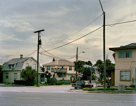 Suburban Street Photography, Florida Suburbs, Suburban Street, Town Inspiration, Dark Street, Daytona Beach Florida, Power Lines, Jesse James, Week 5