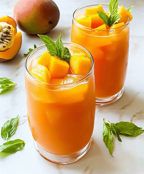 Homemade Mango Iced Tea Recipe Mango Punch, Tater Tot Appetizers, John Wayne Casserole, Mango Iced Tea, Thanksgiving Punch, Taco Lasagna, Easy Punch Recipes, Iced Tea Recipe, Easy Punch