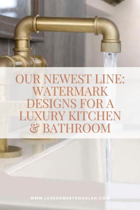 Stunning faucets are an essential element of a luxury bathroom or kitchen, and the brand we want to share with you today has style in spades — Watermark Designs! They offer decorative plumbing fixtures, bathroom accessories, grab bars, shower drains, and elegant hardware for any beautiful bathroom or kitchen. From sparkling chrome to nickel to brushed brass, there’s something for every taste. Come take a look at these gorgeous faucets…on the blog! Plumbing Fixtures Bathroom, Mid Century Apartment, Bathroom Accessories Design, Luxe Home, Fixtures Bathroom, Designer Bathroom, Watermark Design, Faucet Design, Shower Drains