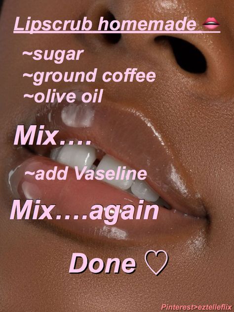 @eztelleflix >lipscrub homemade 👄👄👄 Turmeric Mask Diy, How To Get Soft Plump Lips, How To Make Lip Scrub Without Coconut Oil, How To Get Rid Of Crusty Lips, Homemade Lip Scrub Recipe Sugar Easy Diy, Soft Lips Routine, How To Make A Lip Mask, Lip Mask Homemade, How To Make Your Lips Soft