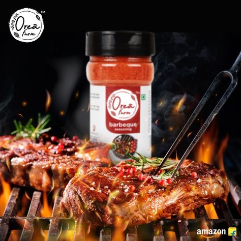 A perfect blend to give your meals a mouth-watering classic barbecue flavor. Now enjoy the smoky barbeque at home with Orea Farm special Barbeque seasoning. Order it from Amazon/Flipkart or ask for it at your nearest departmental store. . . #oreafarm #herbsandspices #herbs #seasonings #amazon #flipkart #ordernow #barbequeseasoning #barbeque #cooknow #orderonline #jaipurfoodies #jaipur Barbeque Seasoning, Spice Photography, Bar Be Que, Departmental Store, Spices Photography, Bbq Seasoning, Product Shoot, Food Graphic Design, Chicken Seasoning