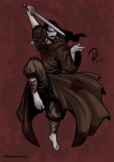 Monk Dnd, Vlad Tepes, Vampire Masquerade, Dnd Campaign, Asian Dragon, Character Inspiration Male, Superhero Characters, Dnd Art, Fantasy Concept Art