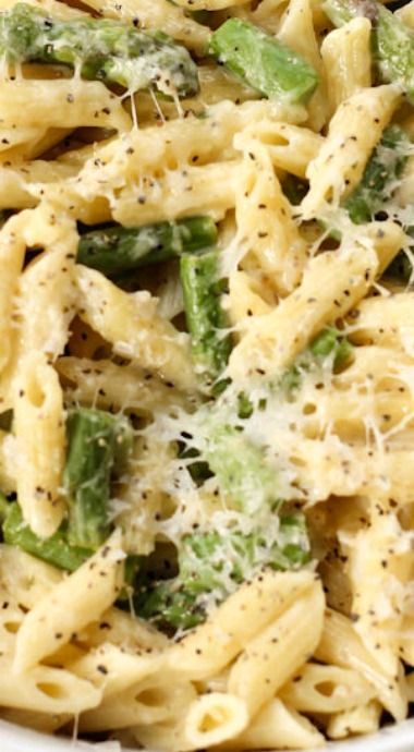 Asparagus Pasta Recipes, Lemon Asparagus Pasta, Pasta With Asparagus, Pasta Penne, Lemon Asparagus, Asparagus Pasta, Lemon Pasta, Pasta Dinners, Pasta Dinner Recipes