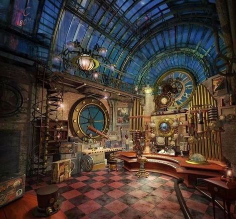 Steam Punk Organ Goth Interior Design, Steampunk Interior Design, Goth Interior, Steampunk Bedroom, Steampunk Interior, Steampunk Home Decor, Steampunk House, Kids Room Furniture, Victorian Furniture